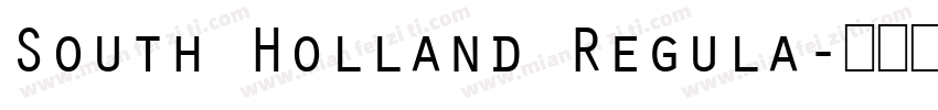 South Holland Regula字体转换